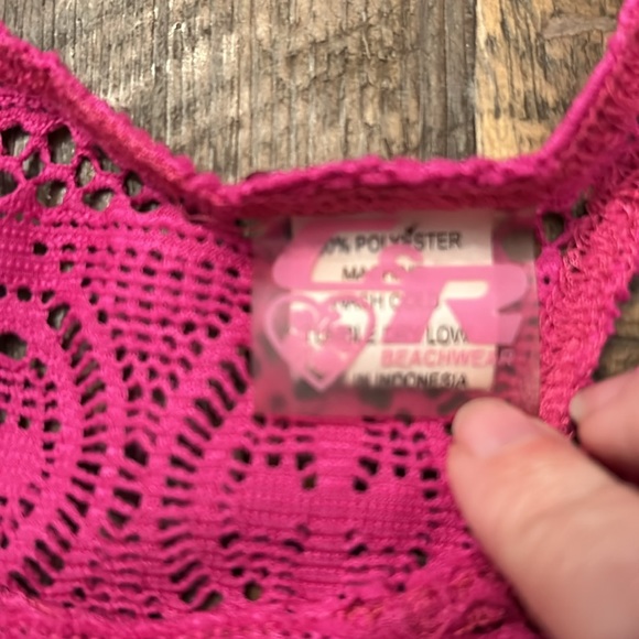 Coral & Reef Size 5 Magenta Swim Coverup Size 5 - Picture 3 of 3